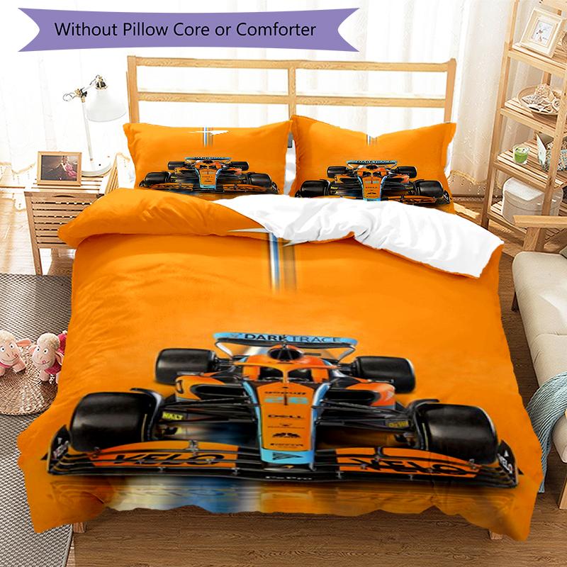 3pcs Racing Bedding Set Duvet Cover Closure Includes 1 Duvet Cover & 2 Pillowcases, Soft and Comfortable for All Seasons.