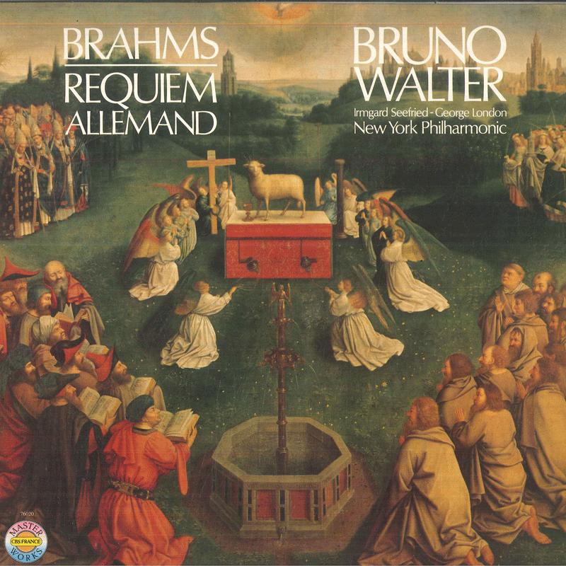 

LP Record BRUNO WALTER Brahms Requiem Allemand Op 45 CBS76020 CBS MASTERWORK 198 France Classical Used