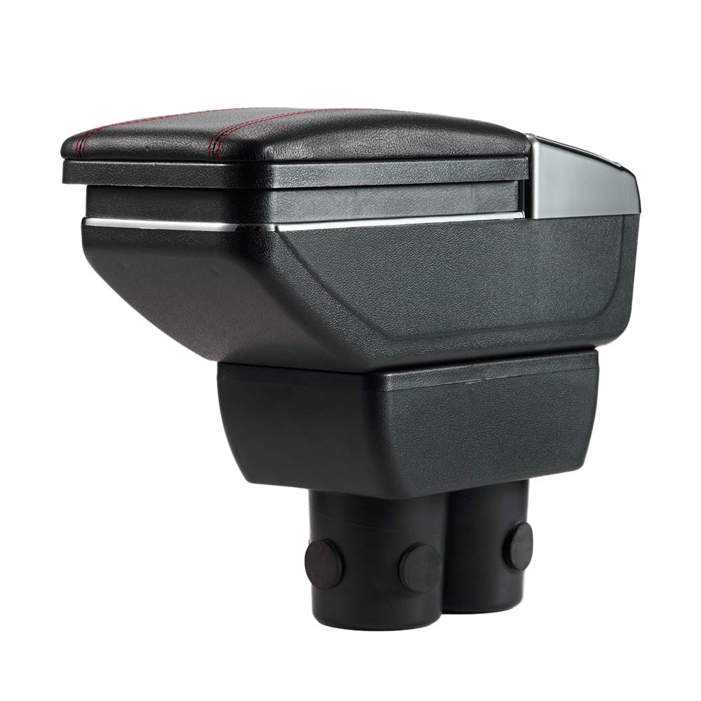 Argentavis Armrest for Jimny and Multifunctional Armrest Console Box with Storage and Accessory Compartment JB23, JB33, JB43, JB64, JB74, (Black)