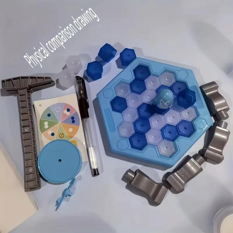 Save Penguin Knocking Ice Toy, Ice Breaker Knocking And Disassembling Wall Board Game Novelty Game Interactive Plaything