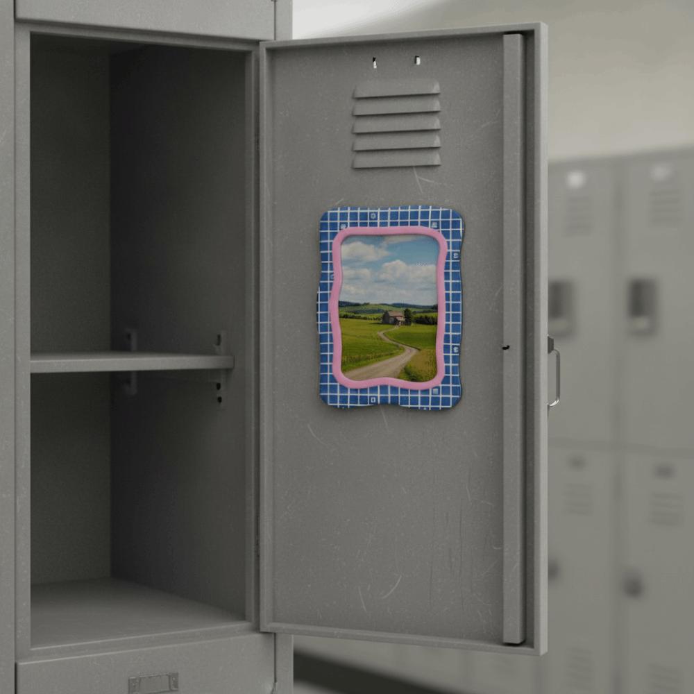 8PCS Removable Cabinet Picture Frame Vintage Picture Display Frame School Lockers
