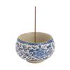 Ru Kiln Incense Burner Set with Holder Stand Ceramic Censer for Home Decor Meditation Gift Tea Ceremony Accessories