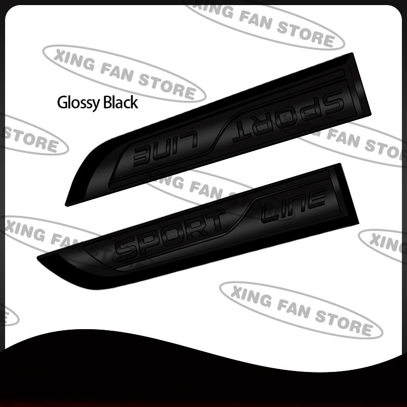 AAABU1 Auto Styling Sport Line Emblem 2Pcs Car Side Rear Trunk Badge Decal Body Sticker For Skoda Fabia Octavia Yeti Karoq VRS Scala