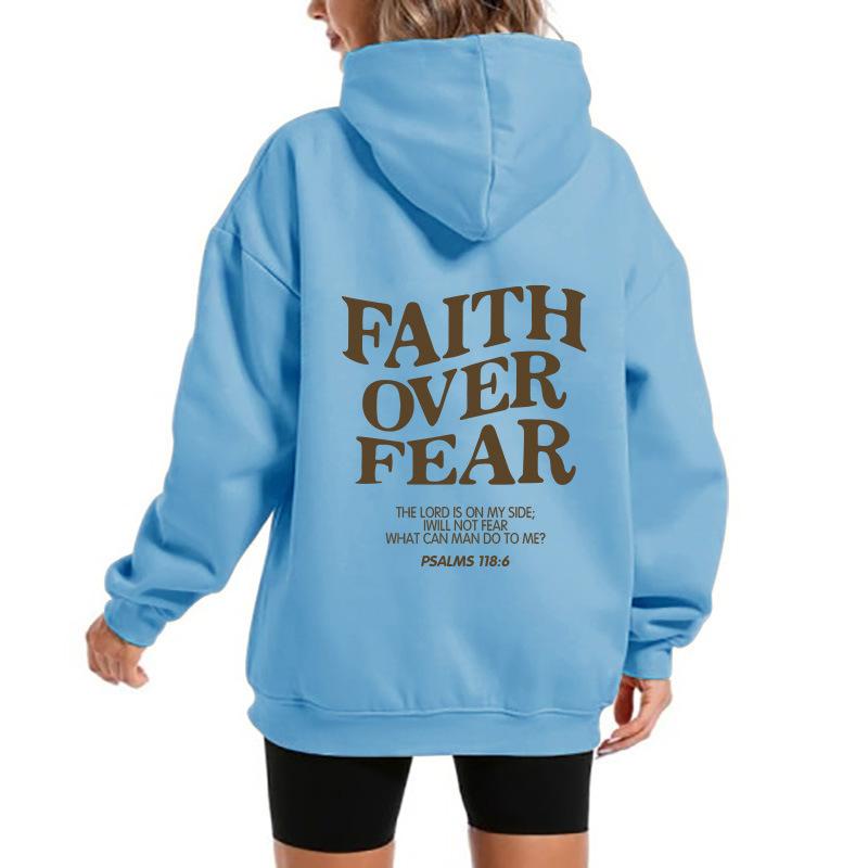 2025 popular men's and women's fleece sweater letter print kangaroo pocket new hooded sweater