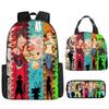 ONE PIECE one piece zaino scolastico zaino Luffy Studenti della scuola primaria e secondaria Zaino di grande capacità Borsa per il pranzo per bambini
