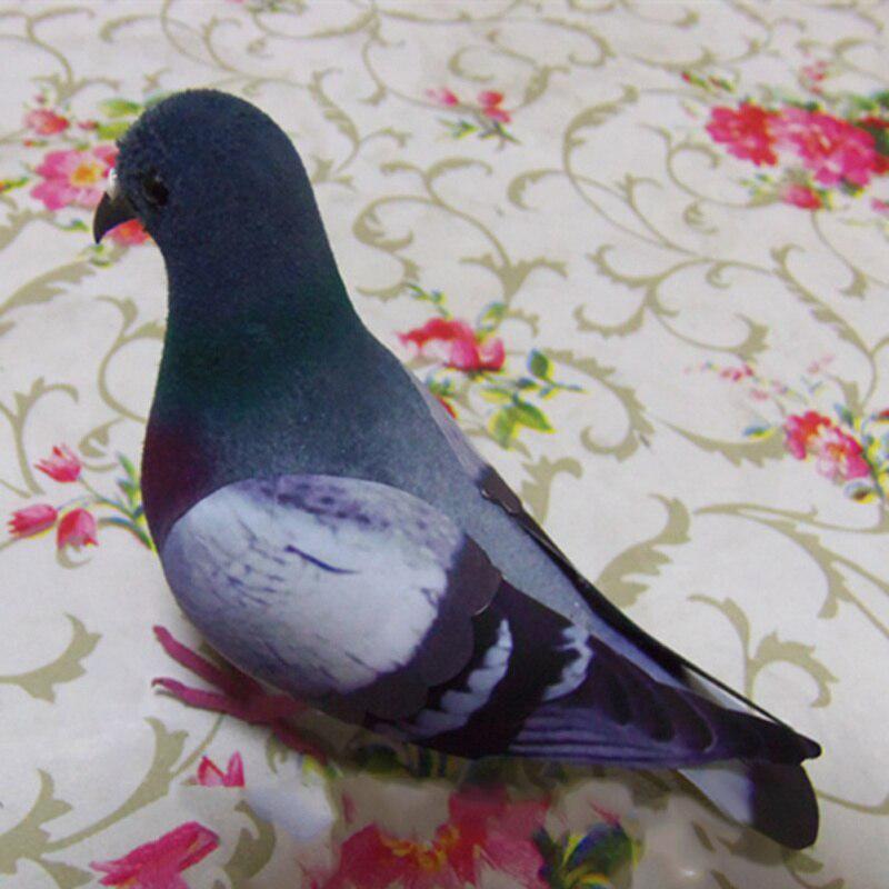 1PC Artificial Feather Bird Simulation Foam Pigeon Model Fake Animal Home Garden Ornament Miniature Decoration Home Decoration