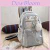 Transparent Girl Backpack With Large Capacity And Cute 3d Pouch For School And Travel