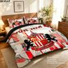 Custom Name,Sunderland AFC Pattern Bedding Home Decoration Birthday Gift ( 1 Duvet Cover + 2 Pillowcase, Without Core),fan Merchandise.