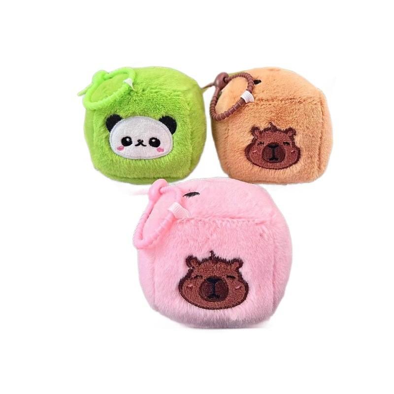 Unique Plush Capybara Doll Keychain With Vibrant Colors Perfect For Cozy Bag Charm