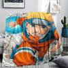 1Pc Naruto Lightning Print Flannel Blanket, High Quality Comfortable for All Seasons, Home Decor, Warmth and Comfort, Perfect for Christmas Gifts