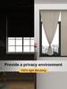 No Drill Velcro Blackout Curtain Eco Friendly Polyester Sun Shield Window Shade