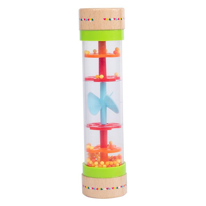 Children's Wooden Music Enlightenment Musical Instrument RainSound Tube Orff Montessori Educational Early Education Hand-Eye Coordination Training Toy