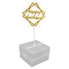 Salvadanaio di Compleanno 20 Sacchetti Trasparenti Topper per Torta Kit Estraibile per Torta con Denaro per Festa
