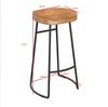 Nordic Solid Wood High Bar Table and Stool Set for Milk Tea Shops
