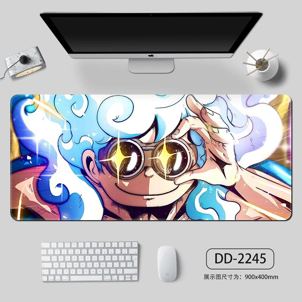 High Definition ONE PIECE Mouse Pad Oversize Boy Hot Blood Animation E-sports Keyboard Pad  Monkey D. Luffy Roronoa Zoro Computer Table Mat Animation