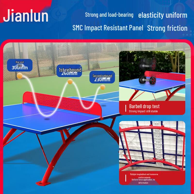 JEEANLEAN Outdoor Table Tennis Table