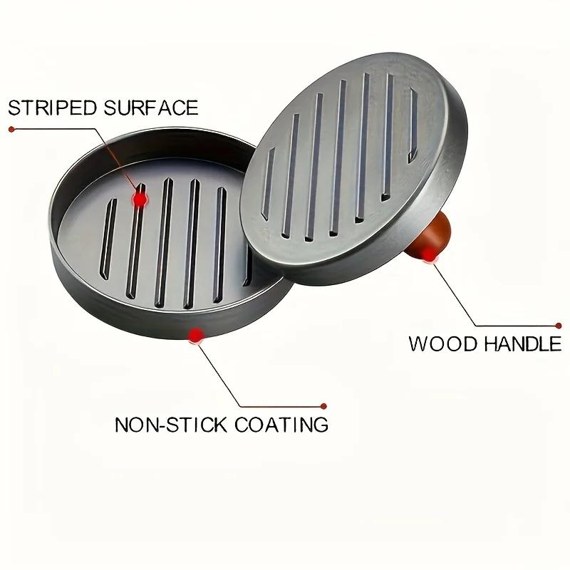 Heavy-Duty Alloy Hamburger Patty Press Mold - Suitable For, Restaurants, BBQ, Commercial Use - & - for Pies, Pasties, Dumplings
