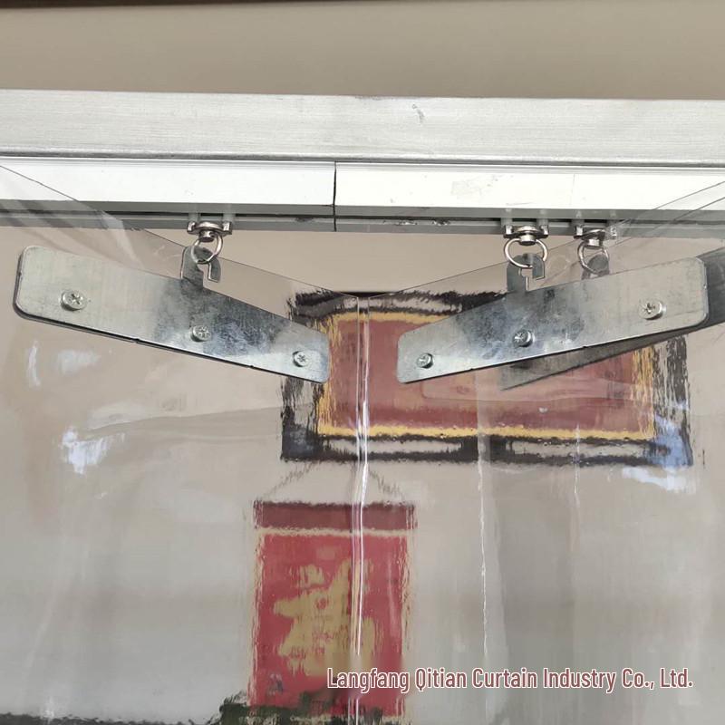 Transparent PVC Soft Door Curtain - Sliding, Foldable, Insulates, Windproof, Waterproof, Dustproof