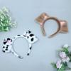Cute Simulation Plush Animal Ear Headband Dog Ears Hair Hoop Furry Animal Ears Headwear for Birthday Party