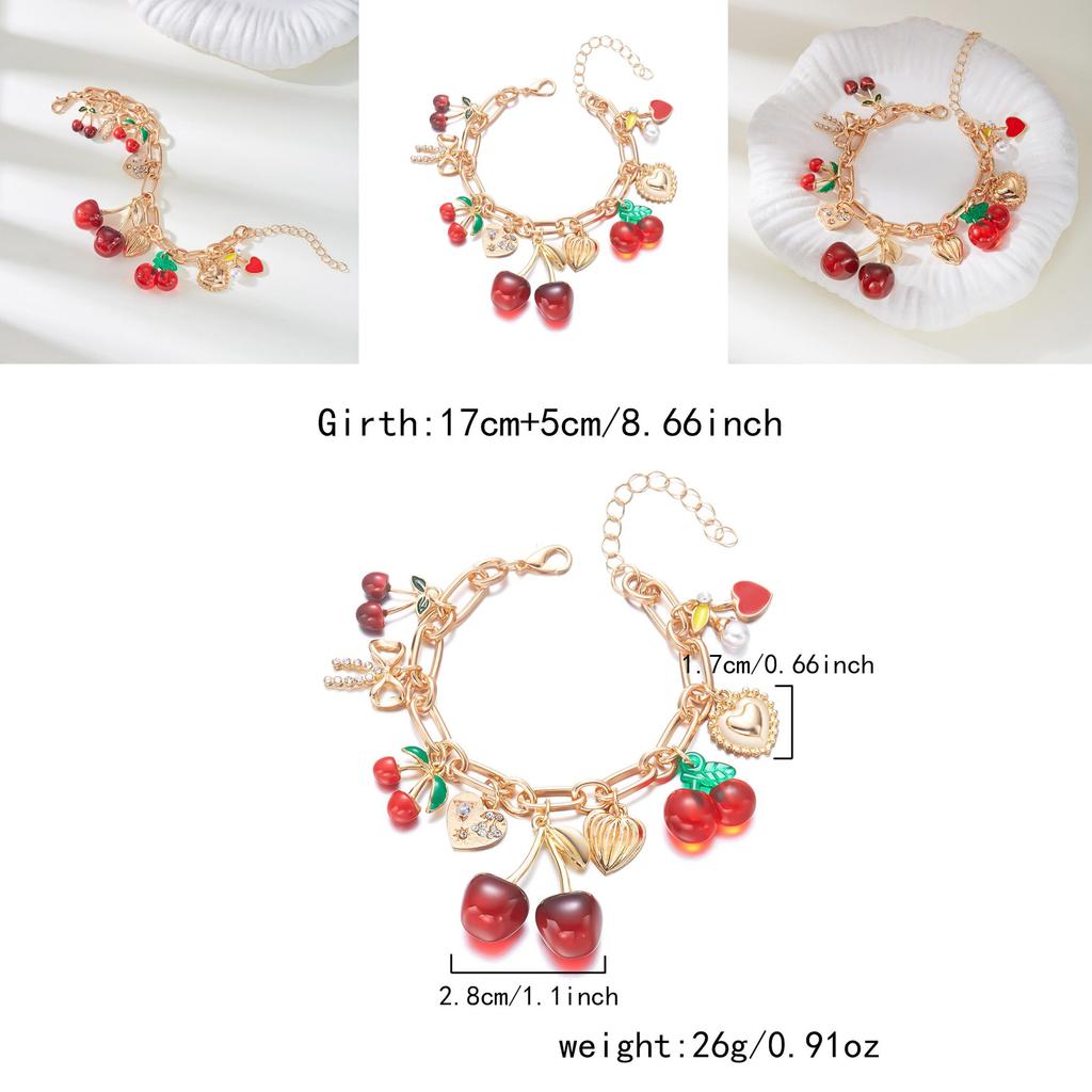 Cherry Blossom Alloy Jewelry With Butterfly Bow Pendant Accessory