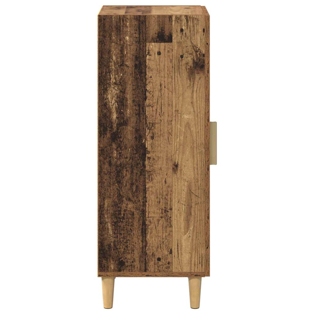 Reclaimed Wood Sideboard 34.5 X 32.5 X 90 Cm Engineered Wood