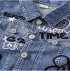 Girls' Spring/Autumn Denim Vest & Straight-Leg Pants Set