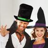 4Pcs Green Halloween Costume Accessories Costume Top Hat Necktie Sunglasses White Gloves for Cosplay Dressing Up Party