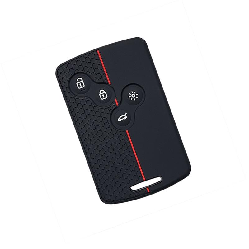 Renault Kadjar/Koleos Silicone Car Key Cover with Honeycomb Design