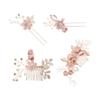 Beautiful Crystal Crown Bride Hair Jewelry Hair Combs Bridal Clips Flower Hair Pin Leaves Tiara