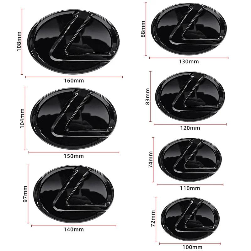1pcs 3D Front Grille Emblem Car Logo Rear Trunk Badge Sticker for Lexus F-SPORT ES RX NX LS UX LM LX GX LC RZ IS CT GS RC HS