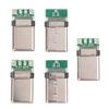 High Quality 5pcs Usb 3.1 Type C Male Diy Solder Plug Connector Socket Attached Pc Board for Electronic Equipment Repair & Ma