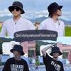 Folding Bucket Hat Waterproof UV Protection Fisherman Cap Sun Hat Hiking Fishing