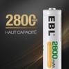 Ebl 8pcs Aa Rechargeable Batteries Ni-mh 2800mah