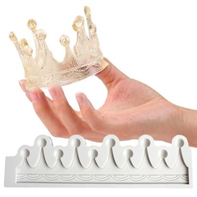 Fondantform, Lebensmittelqualität, leicht zu lösen, nicht klebend, DIY, waschbar, 3D-Kronenform, Schokoladen-Süßigkeitskuchen