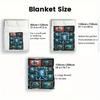 Ocean Creatures Gallery 2D Flat Pattern Flannel Blanket, High quality All Seasons, Home Decor, Warmth and Comfort, Perfect for Christmas Gifts.