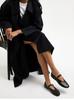 Retro Mary Jane One-Word Buckle Ballet Flats & High Heels