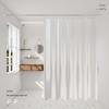 Transparent Waterproof Shower Curtain Bathroom Translucent Partition Curtain Easy Clean Wipe Mildew Proof Curtains with Hooks