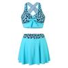 Costume da bagno europeo e americano Costume da bagno spezzato Abito conservativo da donna Set bikini Costume da bagno a tinta unita