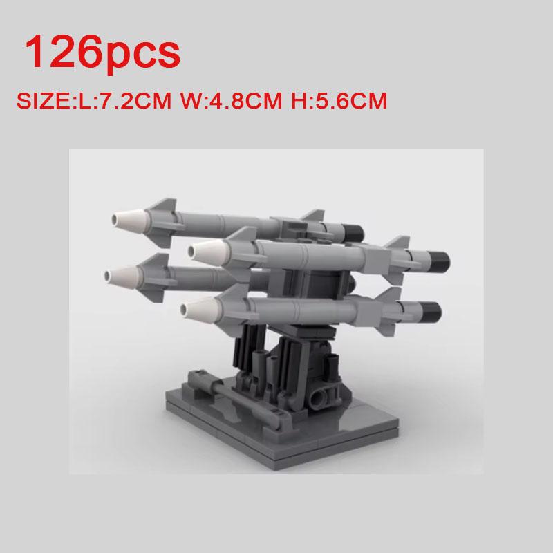 MOC Building Blocks Military Scene Character Accessories Assembled Artillery Mech Radar Receiving Station Bricks Gift Toy K063