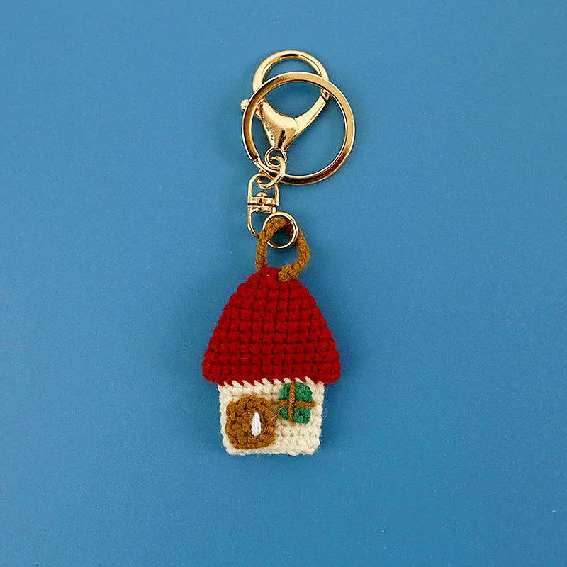 Frauen Schlüsselanhänger Mädchen Niedlich Handgemacht Gestrickt Anhänger Schlüsselringe Rucksack Anhänger Gehäkelt Schlüsselhalter Ornamente Taschen Dekorationen