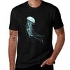 Blue Jellyfish Tshirt Casual Graphic Print Tee