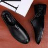 Spring Autumn Genuine Casual Leather Loafers Wedding Dress Shoes for Man Gents Walking Round Toe Slip on Men's Shoes