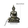 Siedzący Budda Statua Rzeźba Dekoracyjna Religijna Medytacja Ozdoba Stołowa Żywica