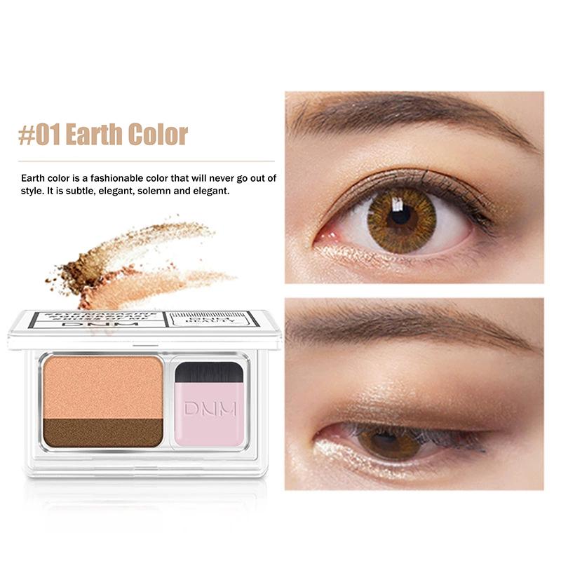 

Two-Color Matte Eye Shadow Double Small Box Lazy Eye Shadow Easy To Carry Eyeshadow Tray Professional Women S Cosmetics A