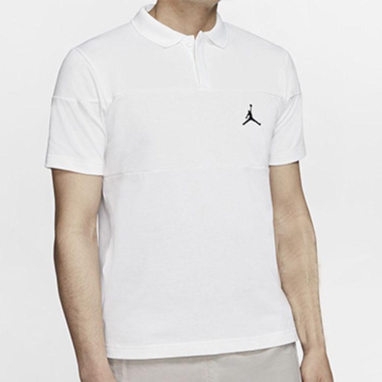 Jordan Jumpman Casual Sports Short Sleeve Polo Men Tops White CJ4705-100