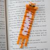 Hanging Cat Bookmark Plastic 3D Printed Long Body Kitten Book Page Marker Animal Decoration Book Lovers Birthday Christmas Gift