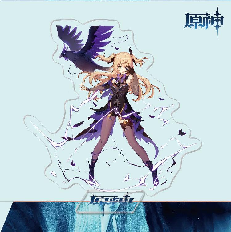 Game Anime Model Open World Impact Acrylic Cosplay Character Stand Painted Desk Decor Ornament Gift 15cm