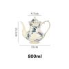 Hot Sale Ceramic Teapot European and American Pastoral Style Home Office Afternoon Tea Service Tea Pot Cafe Coffee Pot