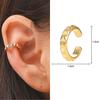 17KM 1PC Geometric Gold Clip Earrings Cuff Earrings For Women Girls Vintage Ear Cuff Star Without Piercing Clip On Ear Jewerly