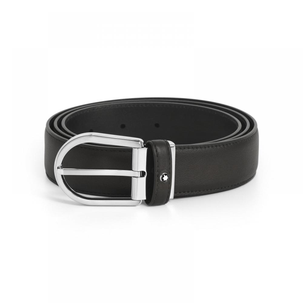Montblanc 118414 Horseshoe Grey Belt